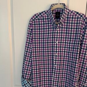 Tailorbyrd Multicolor Checkered Button Down Shirt